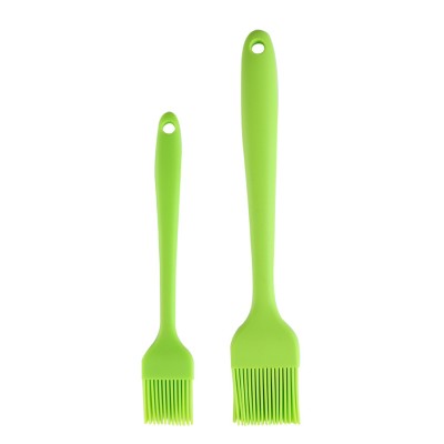 BPA Free Flexible Heat Resistance 2pcs Per Set Basting Brush Silicone Spread Oil Butter Silicone BBQ Brush